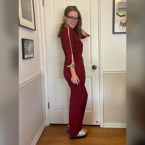 SOLD Vintage Disco Roller Girl Terry Jumpsuit - Picture 5 of 10